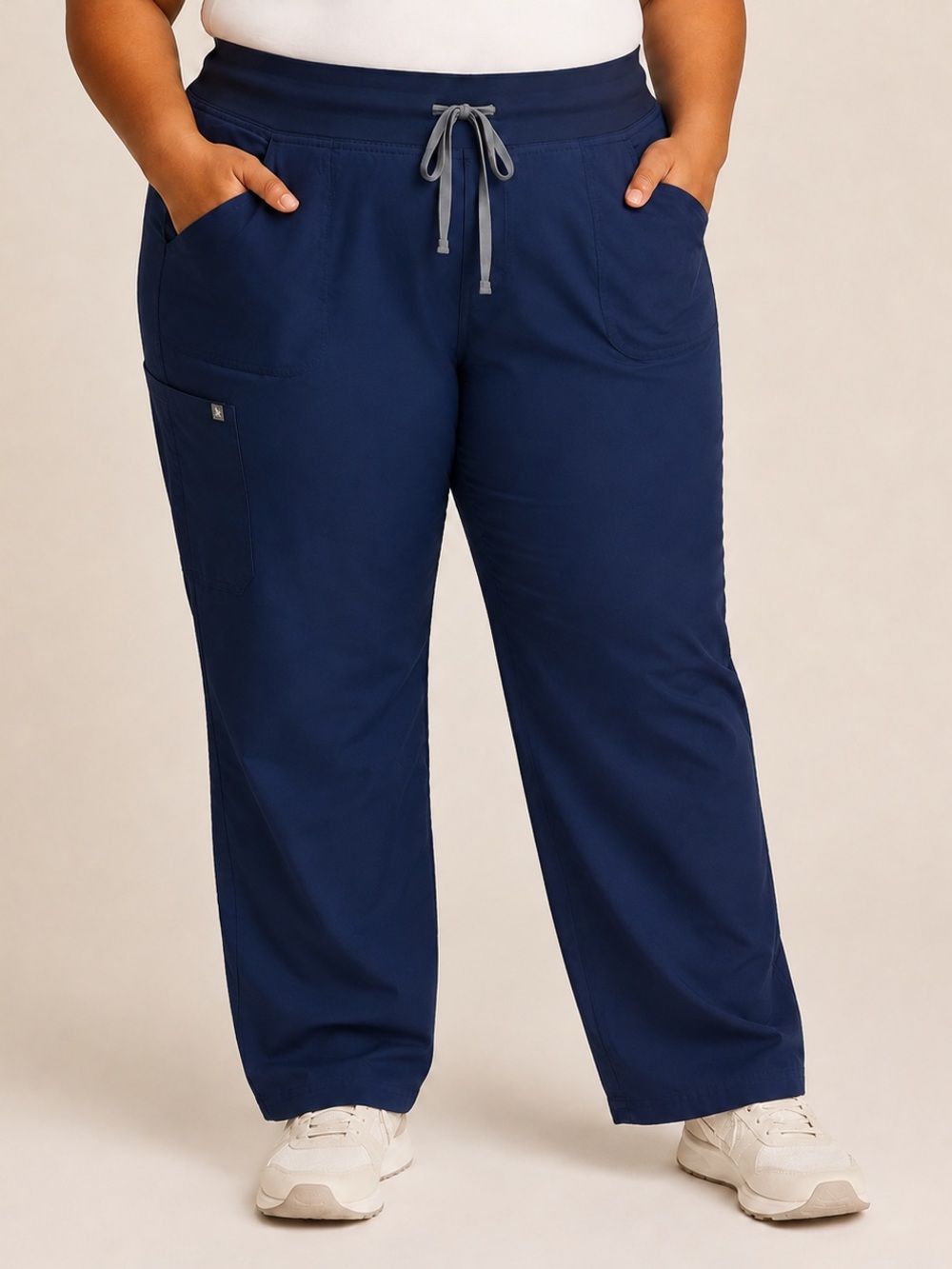 💙🩺 FIGS Kade Cargo Scrub Pants Womens/Mens (Unisex)  XXL Navy Blue Straight Leg